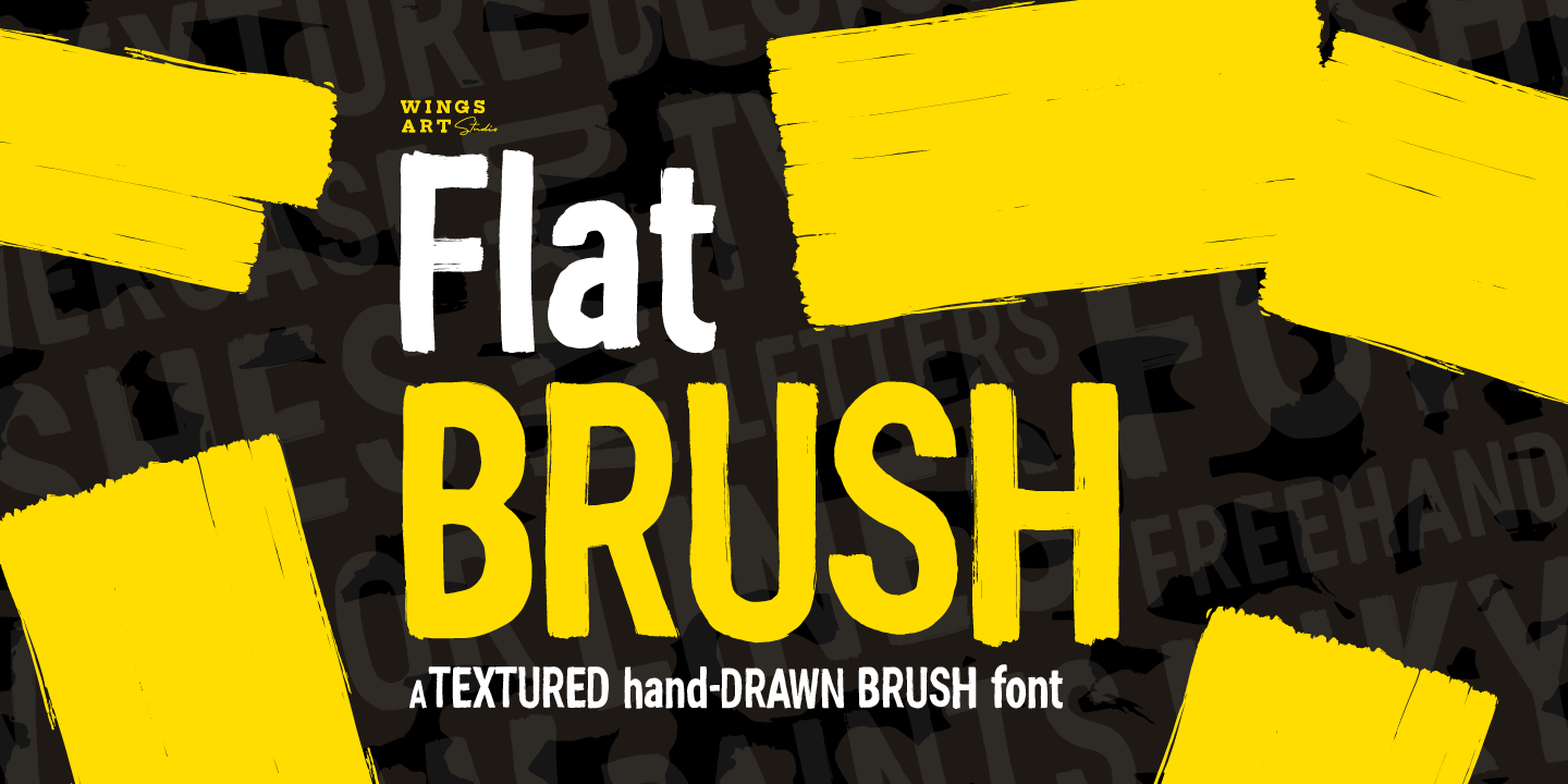 Font WA Flat Brush